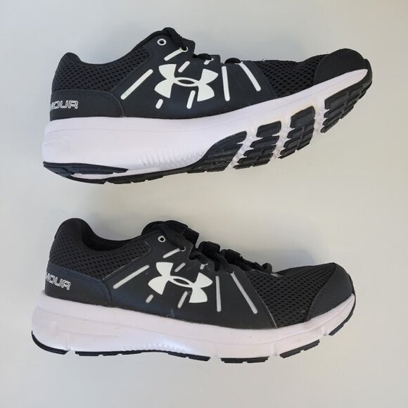 Under Armour Dash Rn 2 Black Mesh Upper Lace Up Athletic Shoes Size 6.5 NWOT - Picture 5 of 9